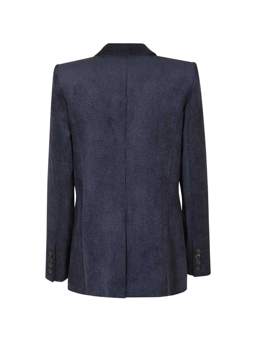 ERMANNO FIRENZE Ribfluwelen jack met glitters-effect Blauw