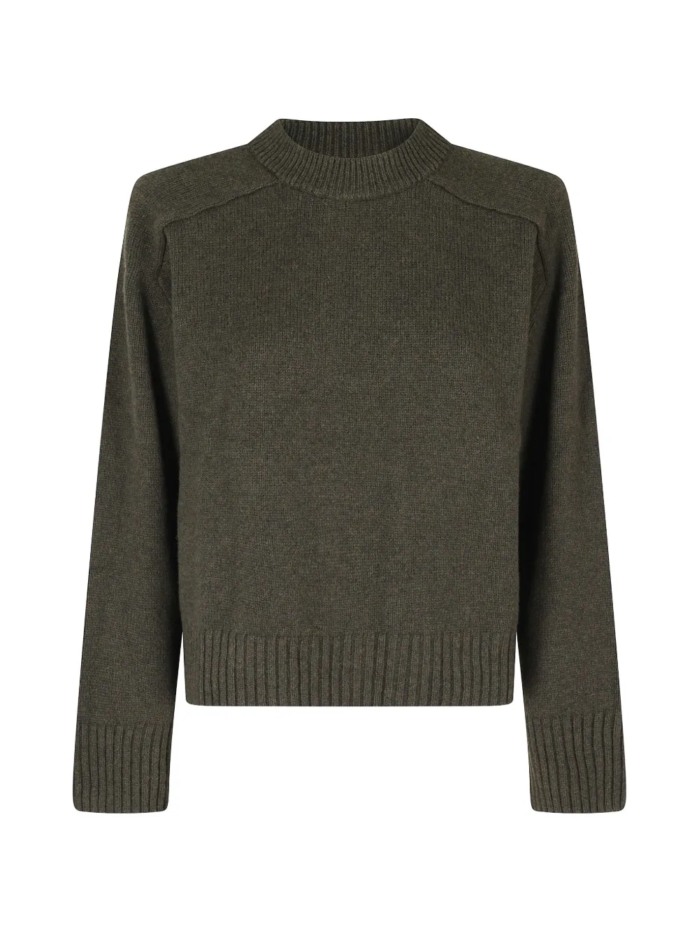 Soeur Will ribbed-trim thumb-slot sweater - Grün