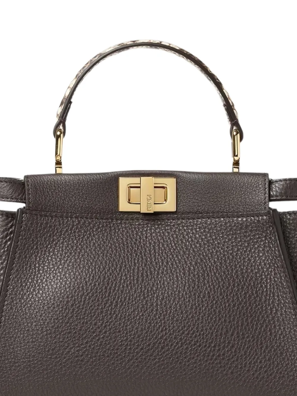 FENDI Peekaboo kleine tas Bruin