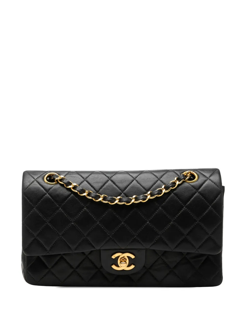 CHANEL Pre-Owned 1997-1999 Medium Classic Lambskin Double Flap shoulder bag - Nero