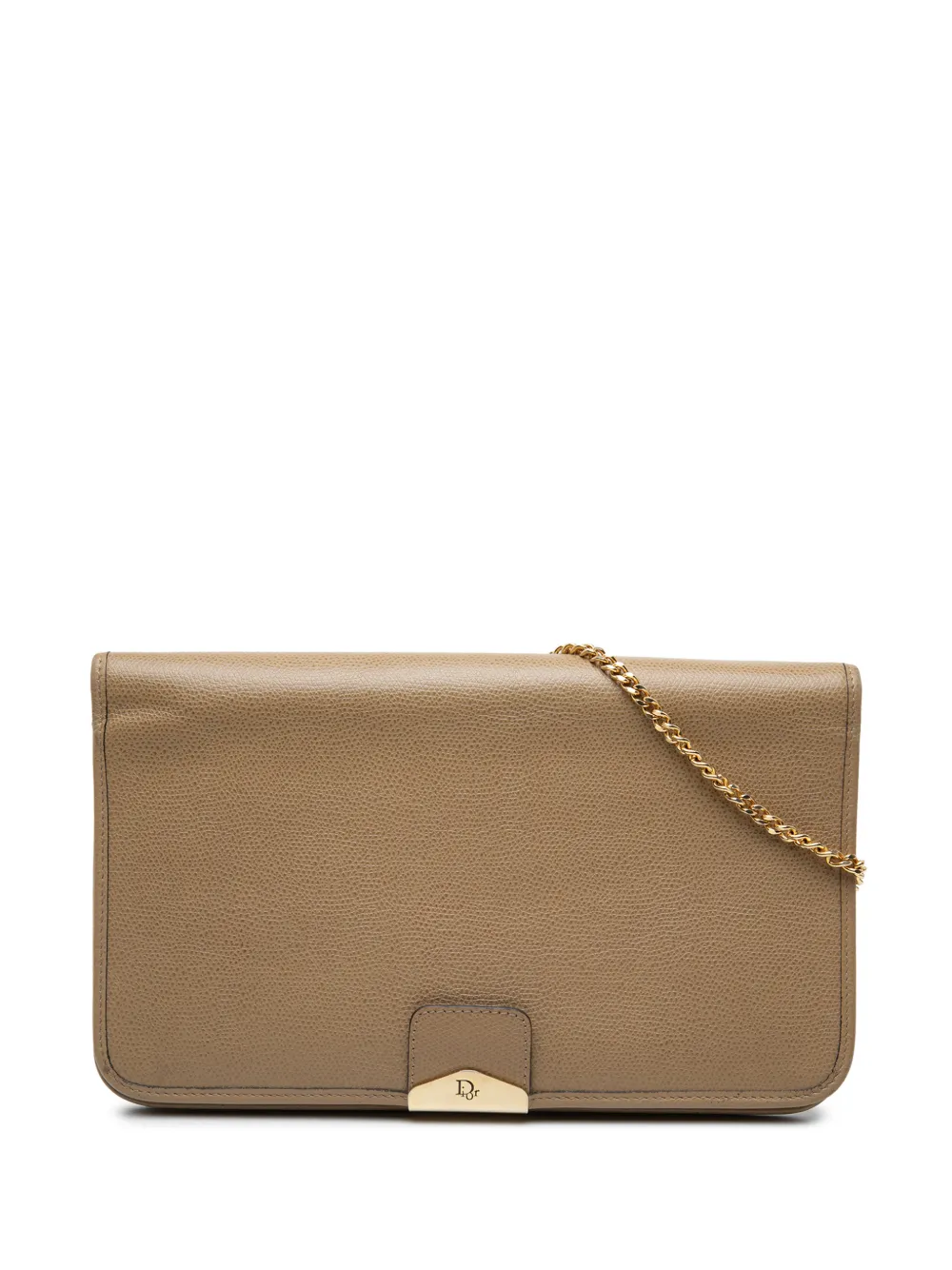 Christian Dior Pre-Owned 20th Century Leather Chain shoulder bag - Neutrals