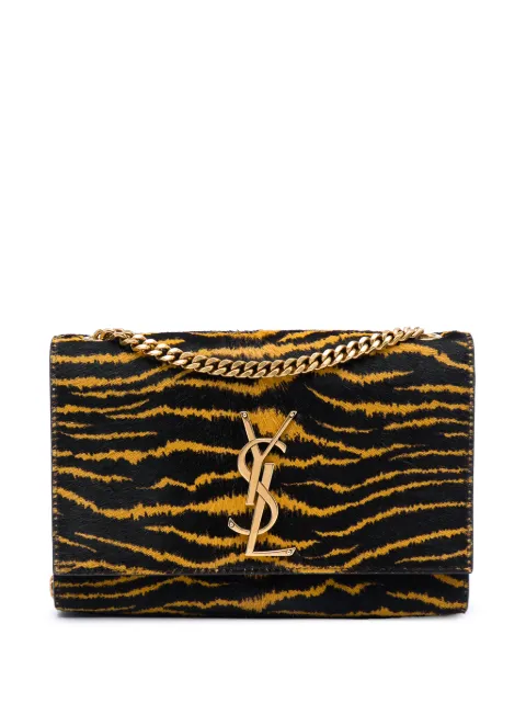 Saint Laurent Pre-Owned 2021 Small Pony Hair Tiger Print Monogram Kate crossbody bag