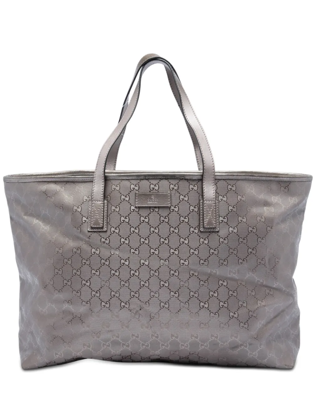 Gucci Pre-Owned 2016-2026 Large GG Imprime tote bag - Silver