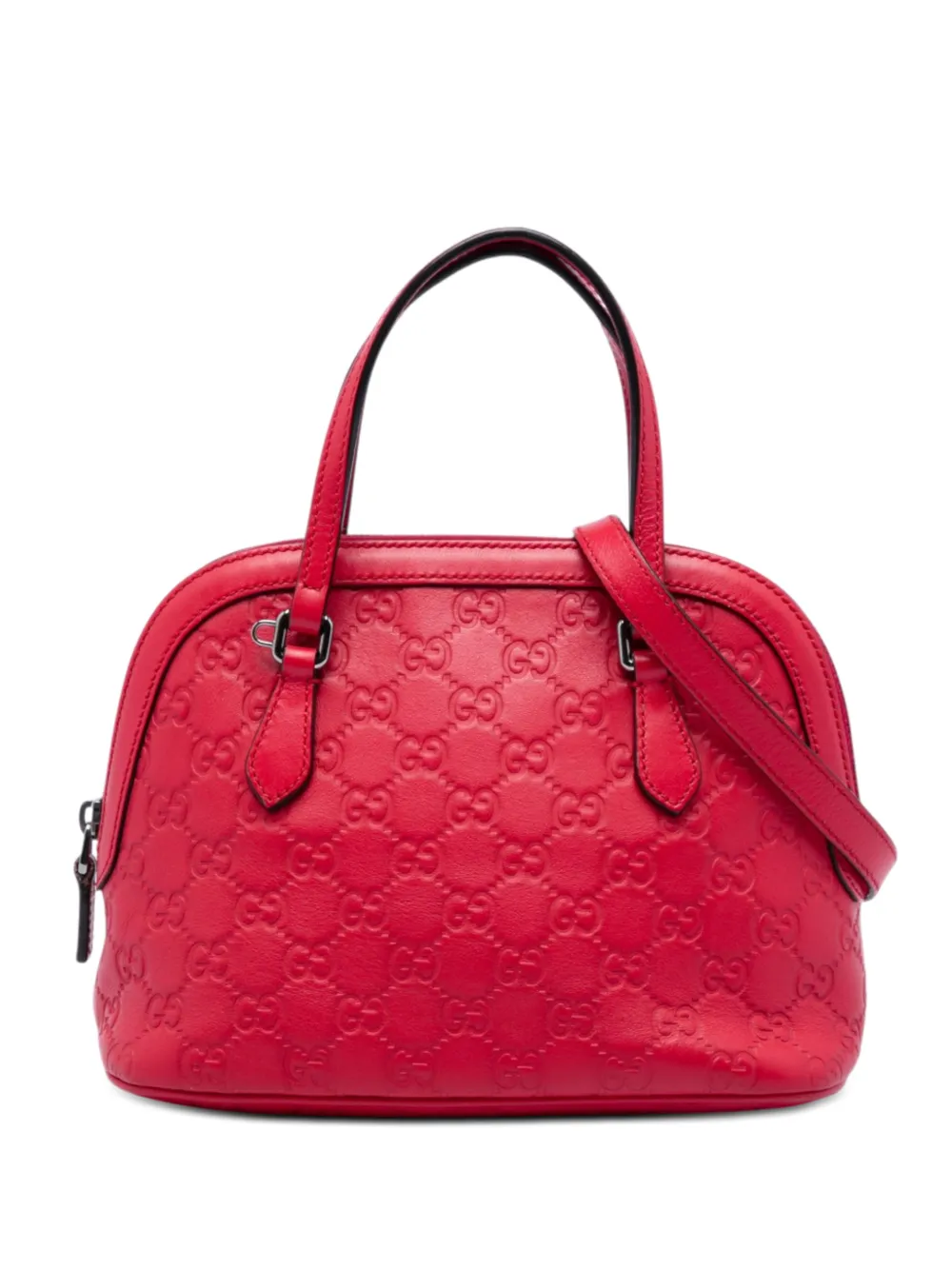 Gucci Pre-Owned 2000-2015 Medium Guccissima Dome satchel - Rosso