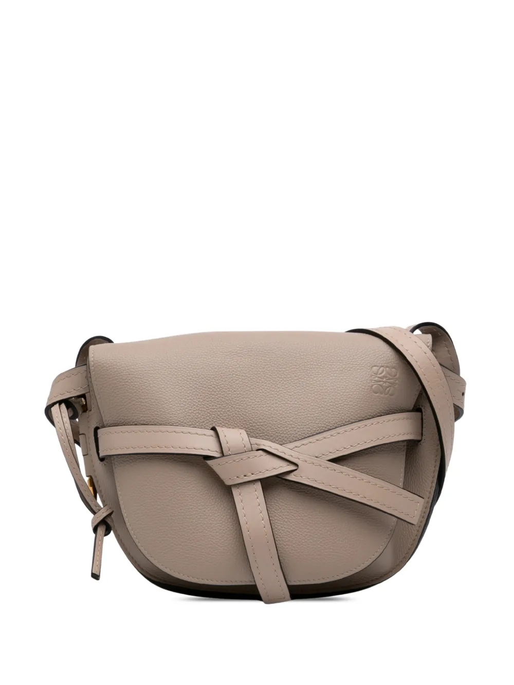 Loewe Pre-Owned 2019 Small Leather Gate crossbody bag - Nude