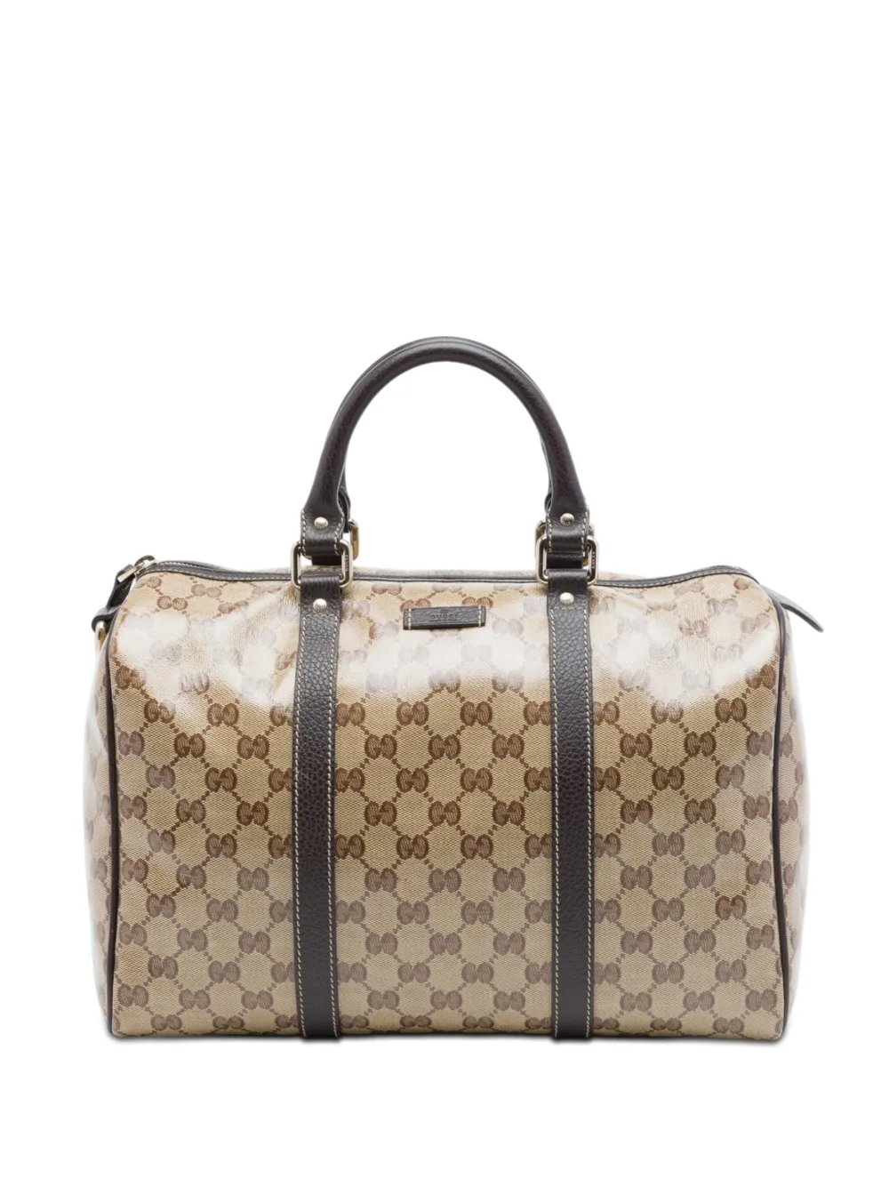 Gucci Pre-Owned 2016-2026 Medium GG Crystal Joy boston bag - Nude