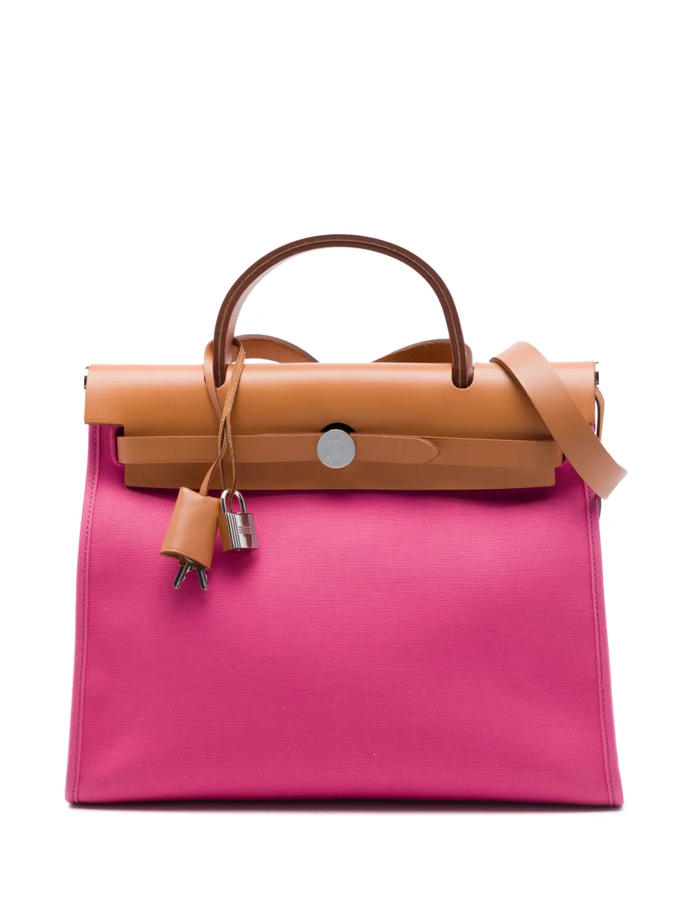 Hermès Pre-Owned 2013 Toile Herbag Zip 31 satchel - Pink