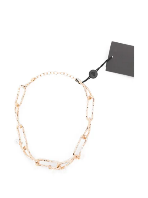 TWINSET collar forjado con detalle de perlas