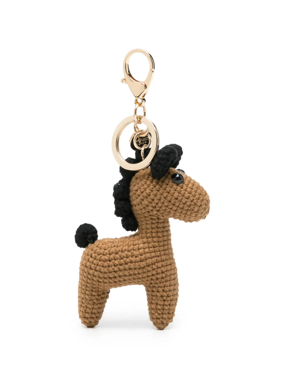 TWINSET horse-motif keyring - Braun