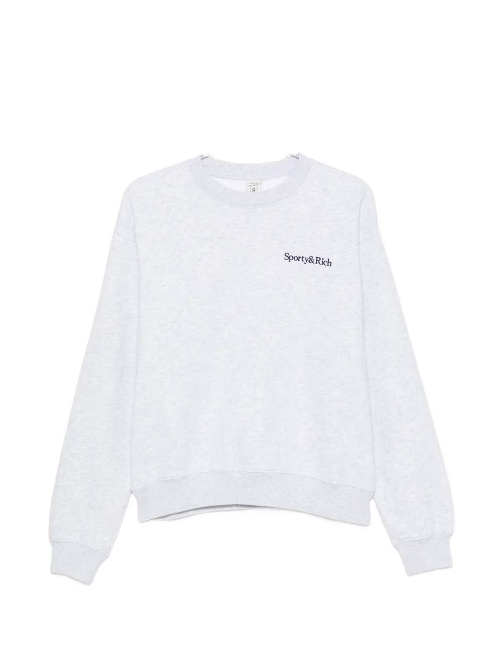 Sporty & Rich logo-embroidered sweater - Grau
