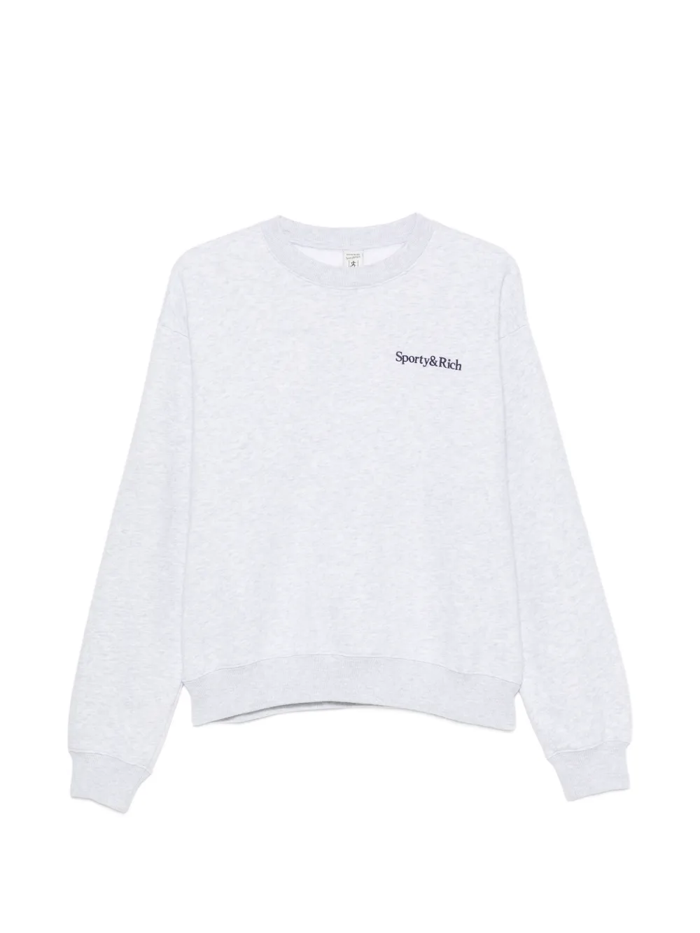 Sporty & Rich logo-embroidered sweater - Grigio