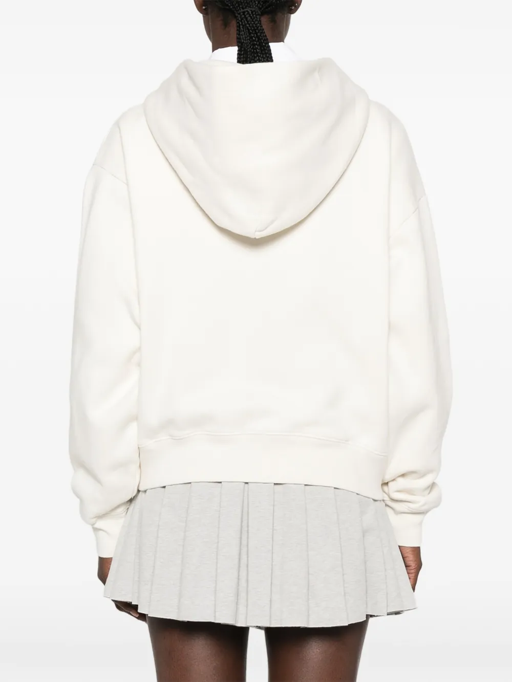 Sporty & Rich Hoodie met logoprint en rits Beige