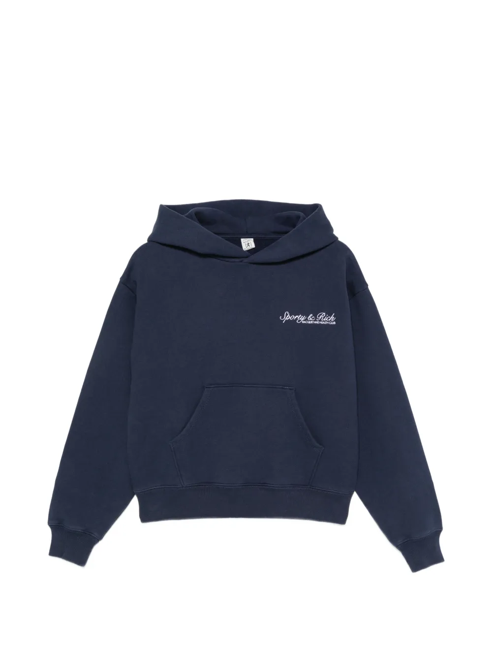 Sporty & Rich Felpa con cappuccio e logo - Blu