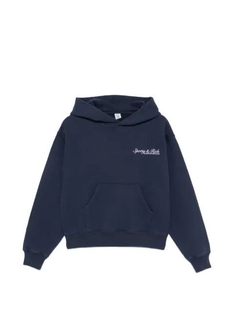 Sporty & Rich Hoodie mit Logo-Stickerei