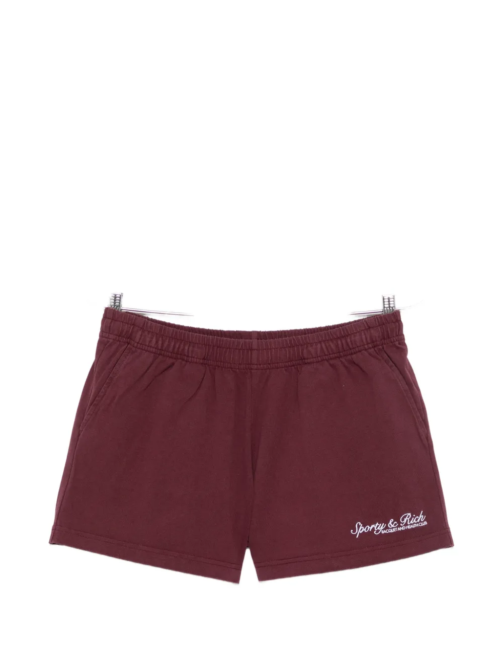 Sporty & Rich logo-print shorts - Rosso