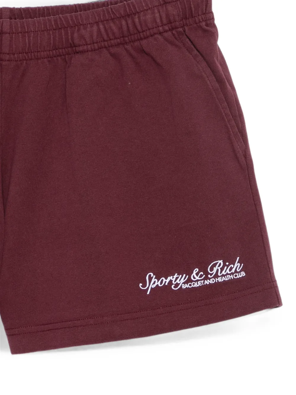 Sporty & Rich Shorts met logoprint Rood