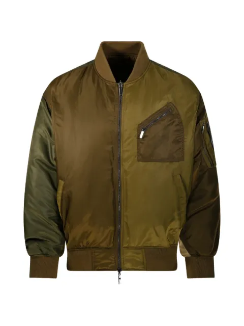 Emporio Armani blouson jacket with ribbed trims and zippered sleeve pocket