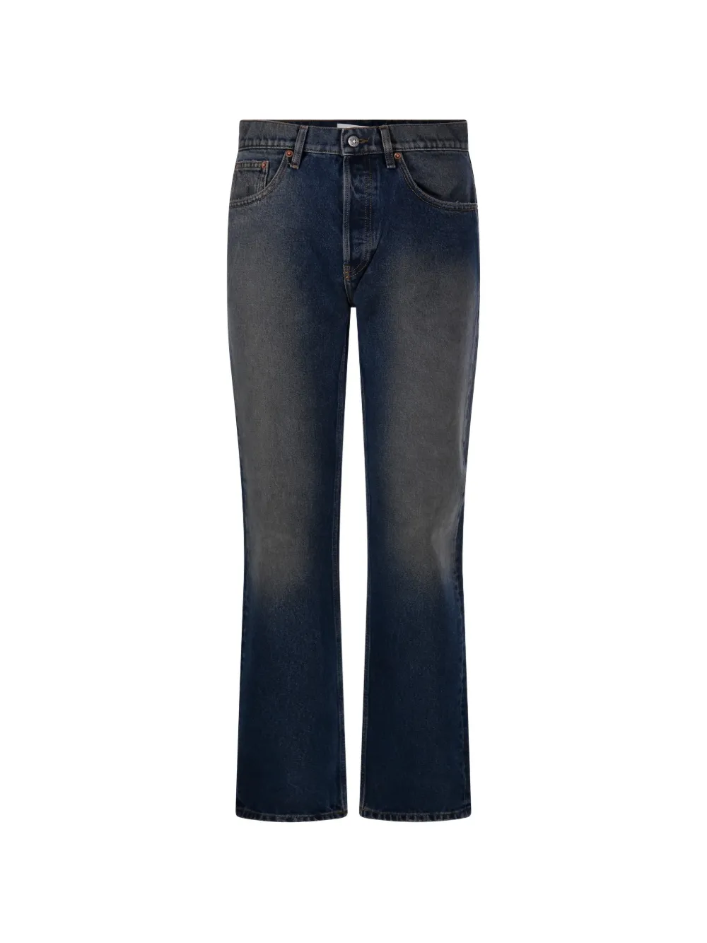 Golden Goose faded straight-leg jeans - Blau