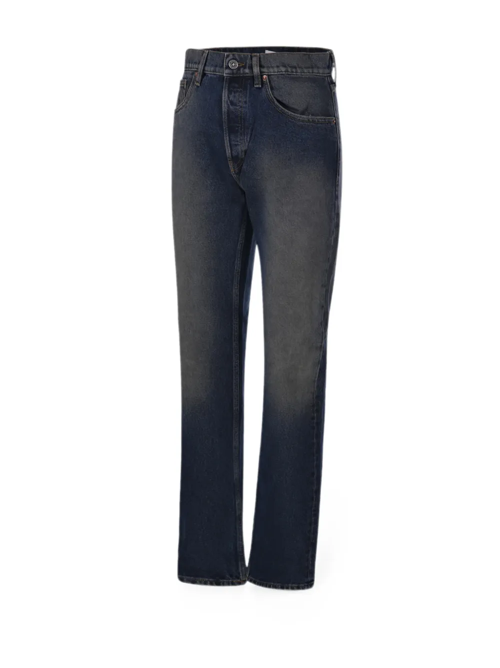 Golden Goose Straight jeans met vervaagd effect Blauw