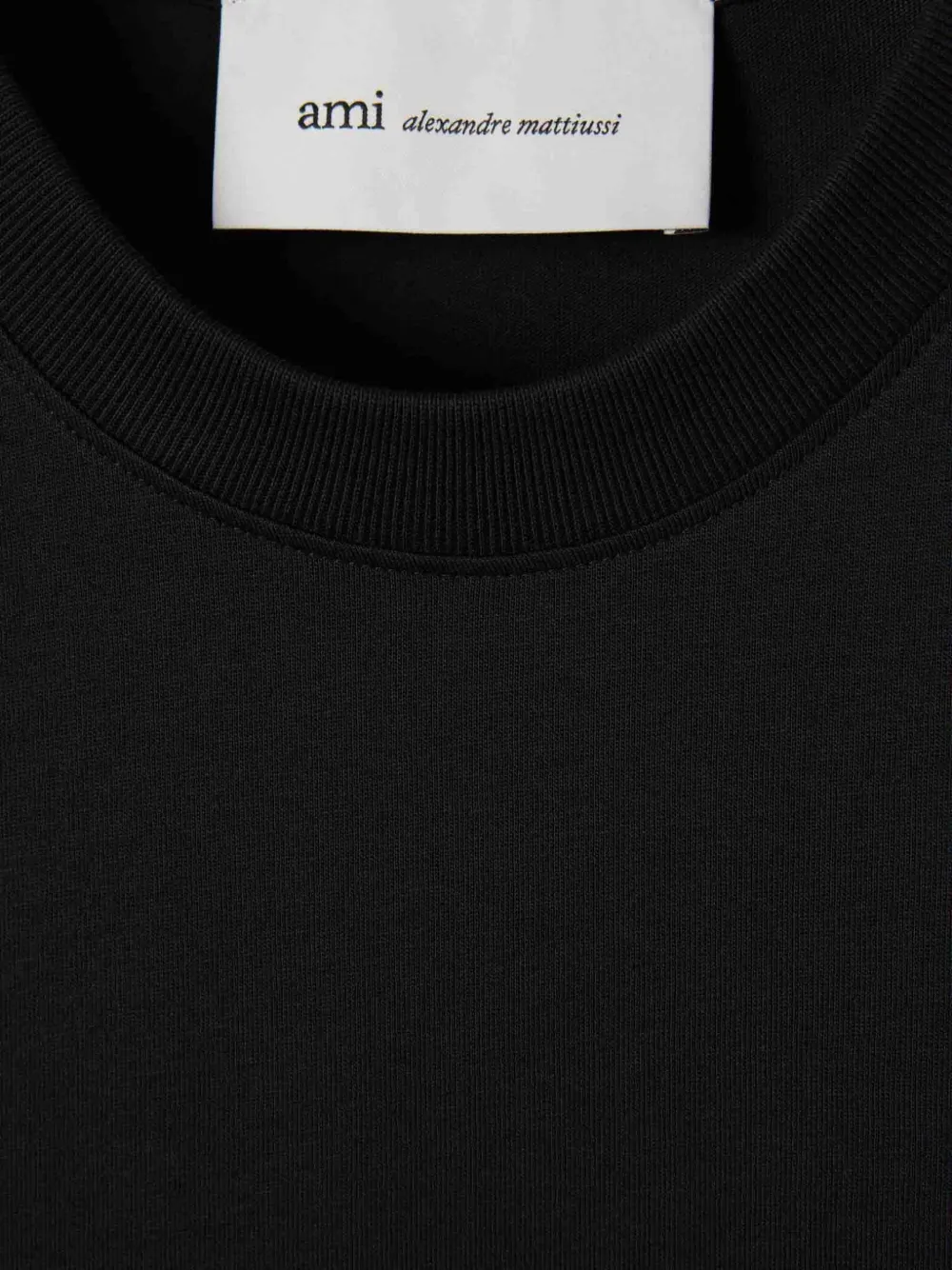 AMI Paris T-shirt met lange mouwen Zwart