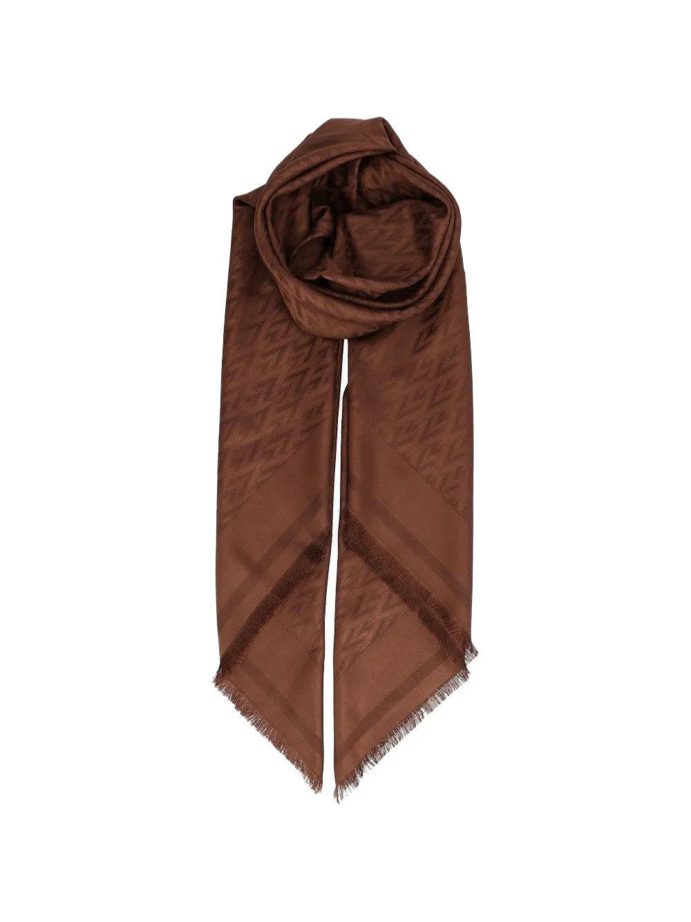 Valentino Garavani Toute La V jacquard scarf - Marrone