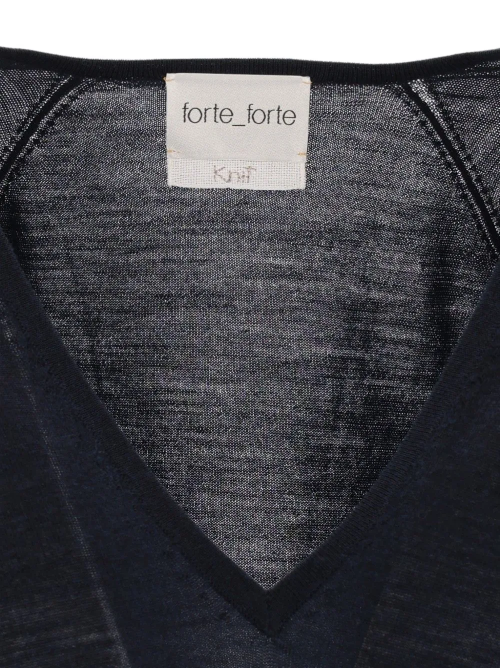 Forte Trui met raglan mouwen en V-hals Blauw