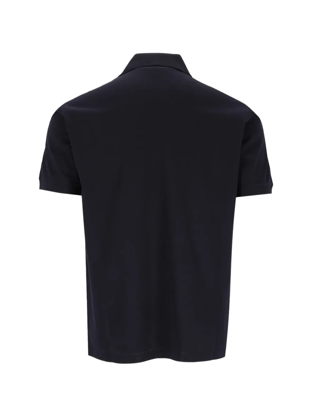 Emporio Armani Jersey poloshirt met geborduurd EA-logo en reliëf Blauw