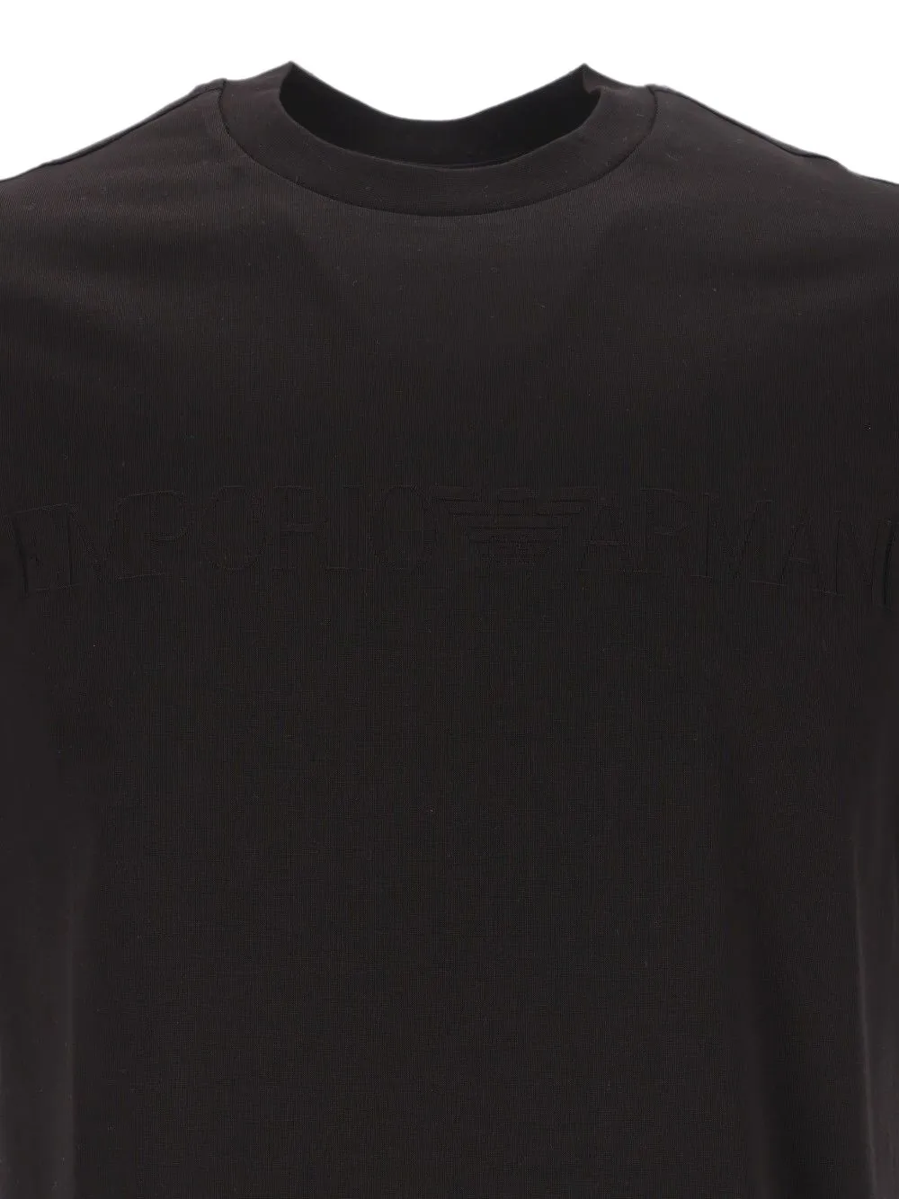 Emporio Armani T-shirt met geborduurd logo Zwart