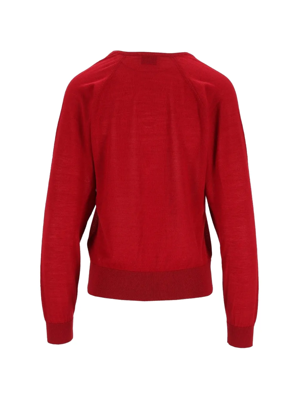 Forte Trui met raglan mouwen en V-hals Rood