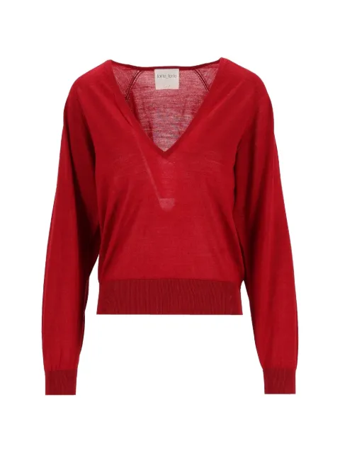Forte Forte V-neck raglan-sleeve sweater