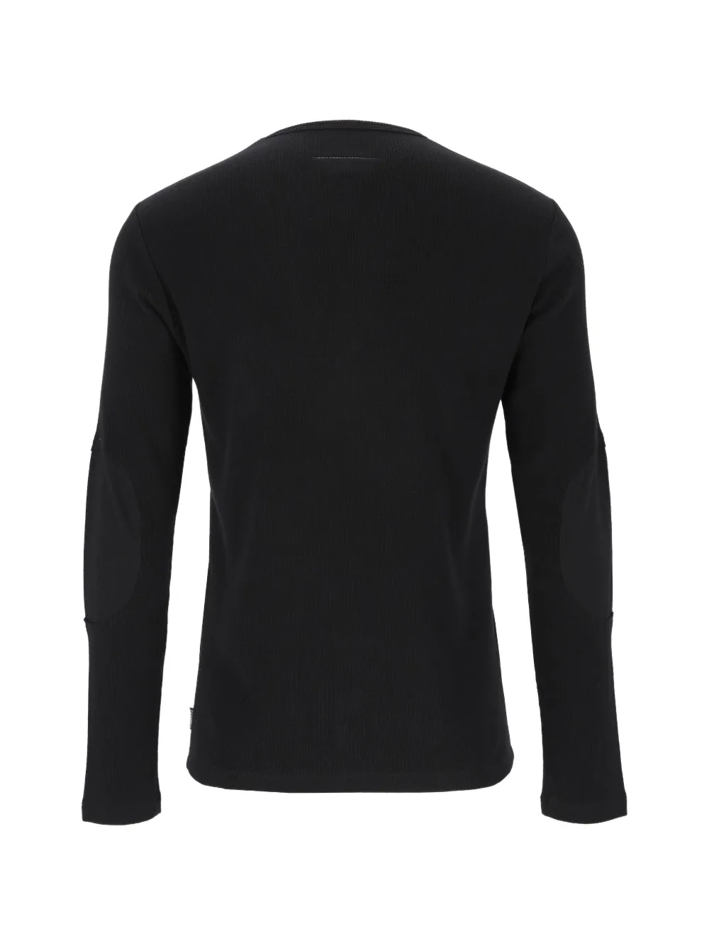 MM6 Maison Margiela Geribbelde trui met elleboog-patch Zwart