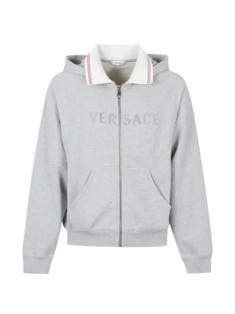 Versace Greca-detail logo-embroidered hoodie