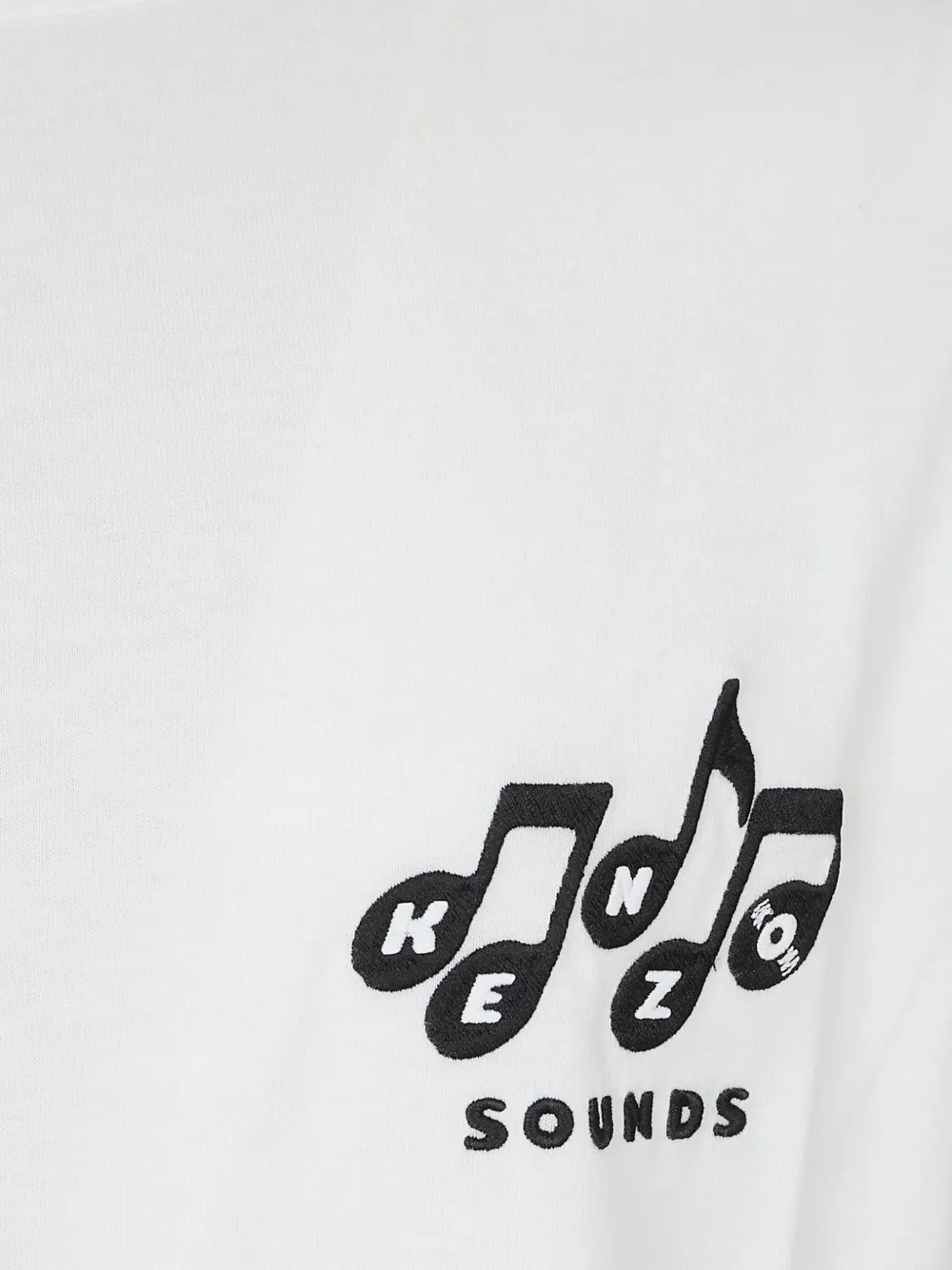 Kenzo Sounds T-shirt met logoprint Wit