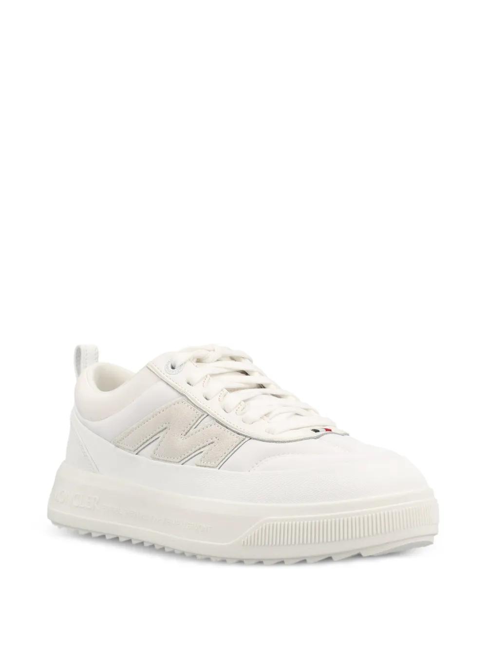 Moncler Altive nubuck & suede trainers Wit