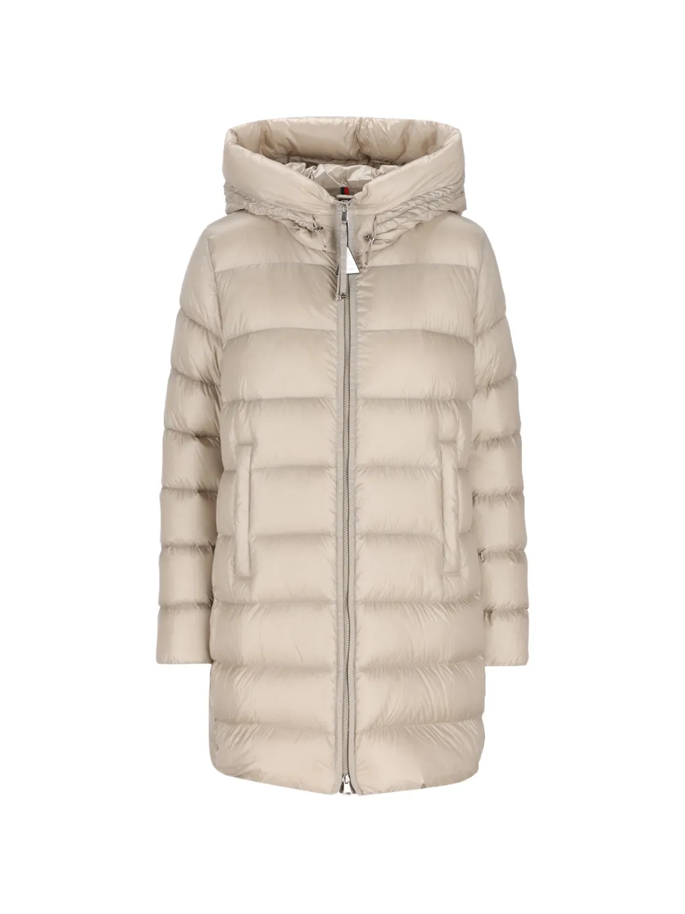 Moncler Suyenne donsjas met capuchon Beige