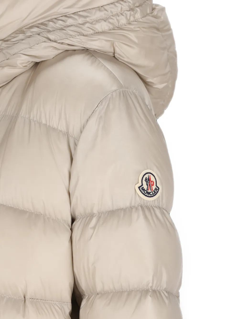 Moncler Suyenne donsjas met capuchon Beige