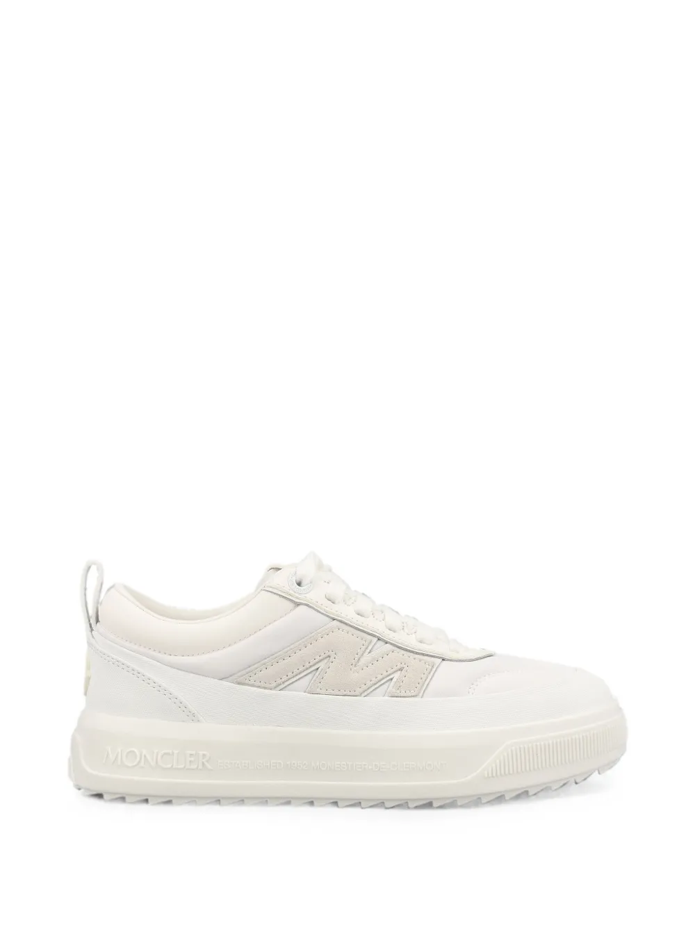 Moncler Altive nubuck & suede trainers Wit