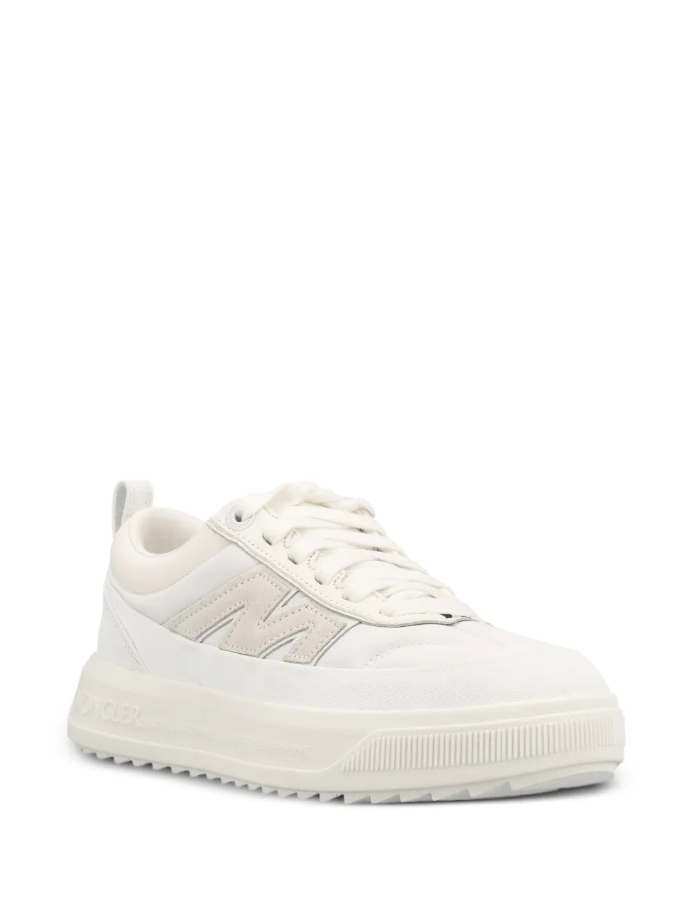 Moncler Altive nubuck & suede trainers Wit