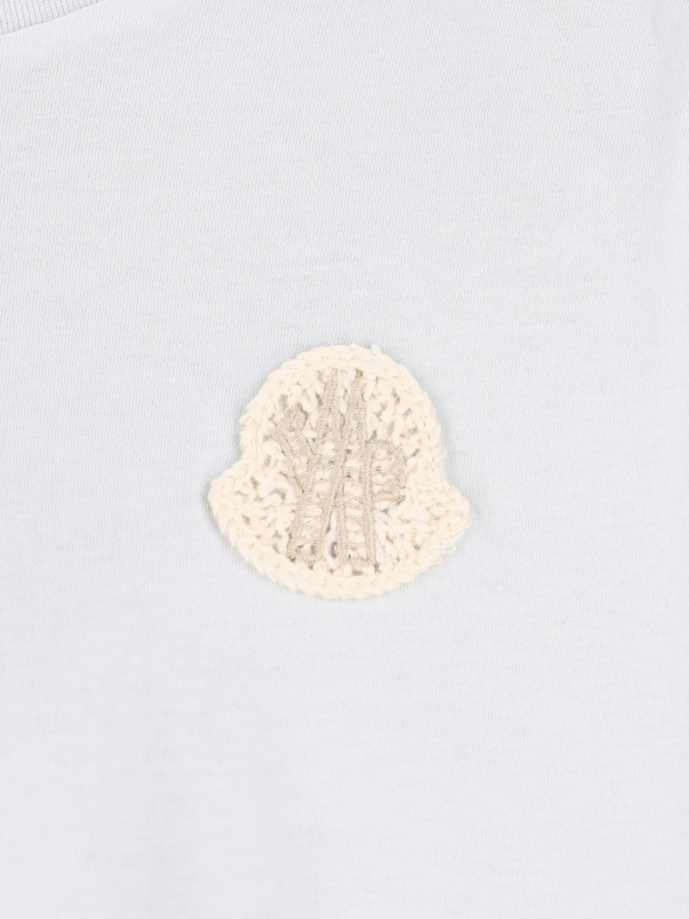 Moncler Enfant Gelaagd T-shirt met logopatch Wit