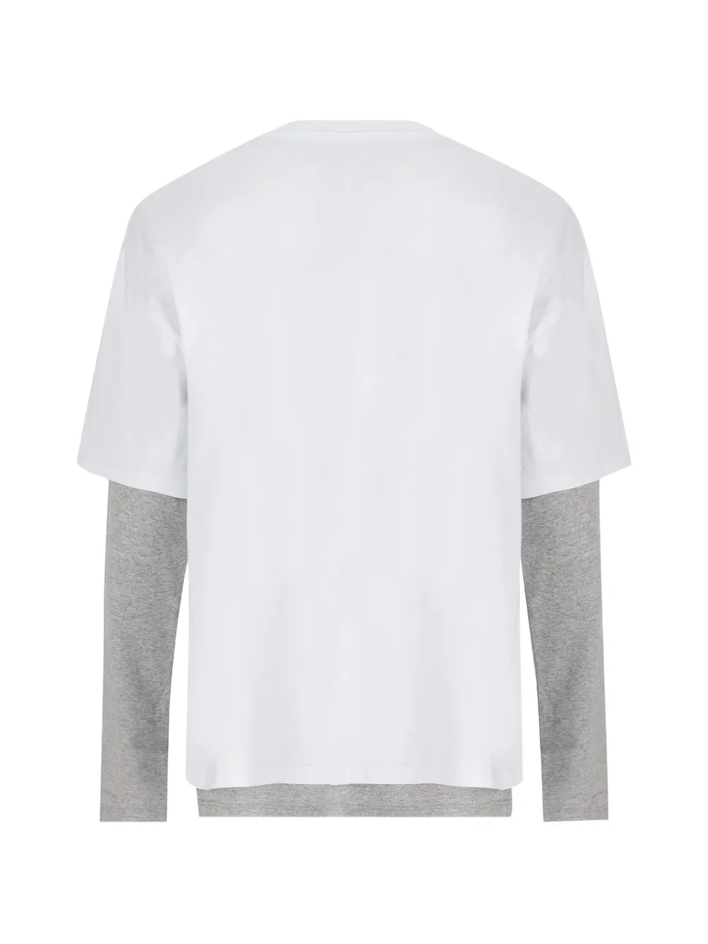Moncler Enfant Gelaagd T-shirt met logopatch Wit