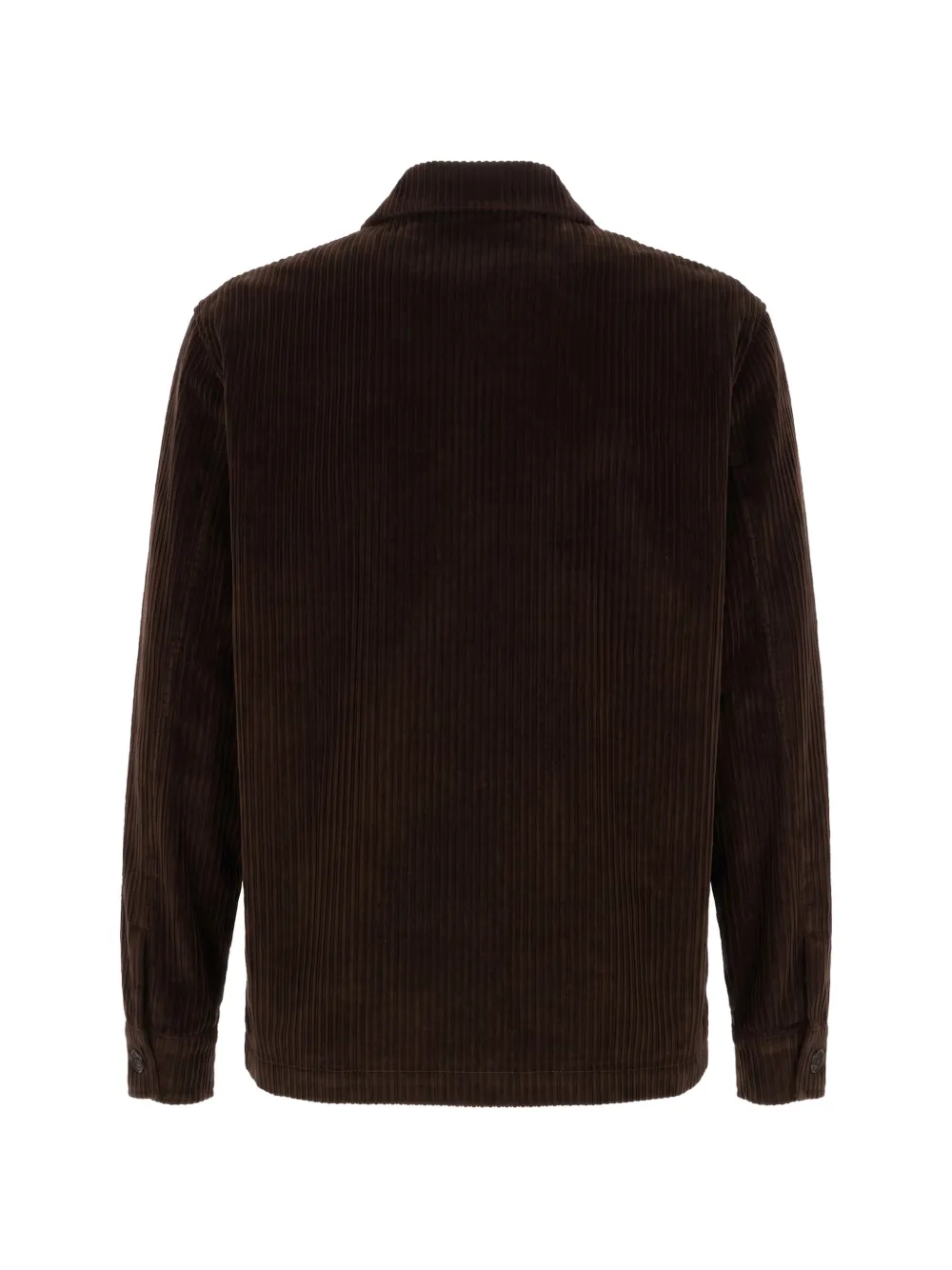 Cruna Shirtjack met ribfluwelen textuur en borstzak Bruin