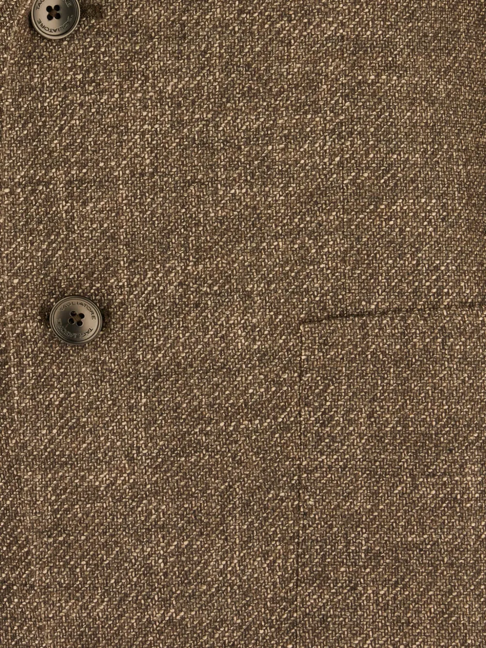 Tagliatore textured single-breasted blazer Bruin