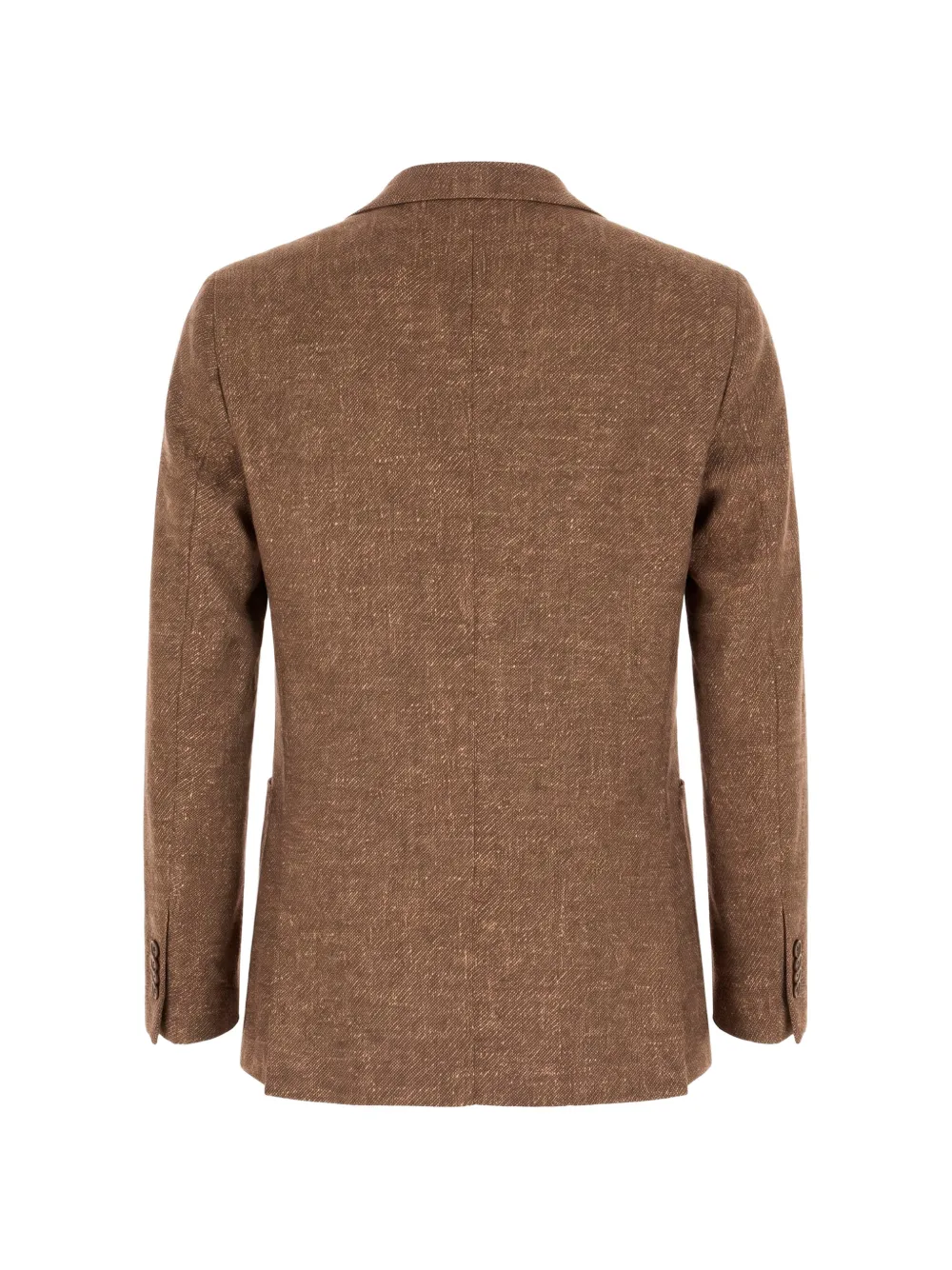 Tagliatore textured single-breasted blazer Bruin