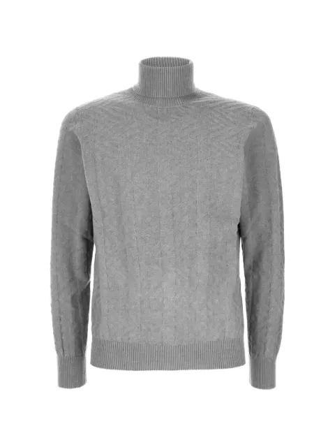 PANICALE chevron-knit roll-neck sweater