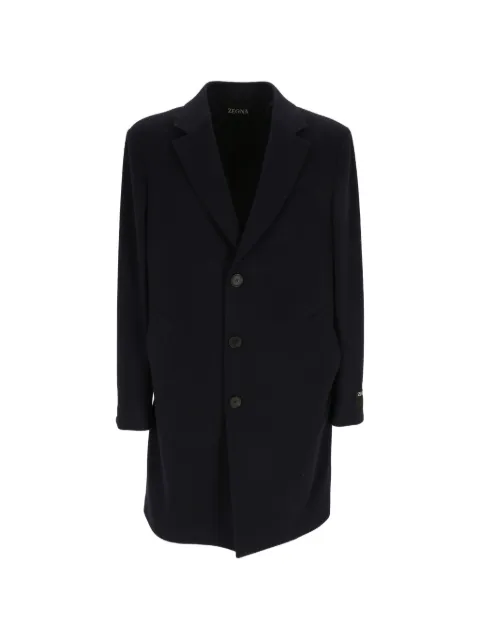Zegna single-breasted notch-lapel coat