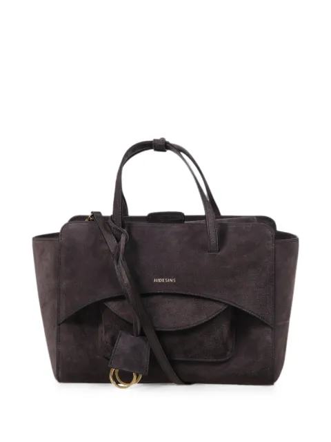 HIDESINS Tote Bag mit Wildleder-Print