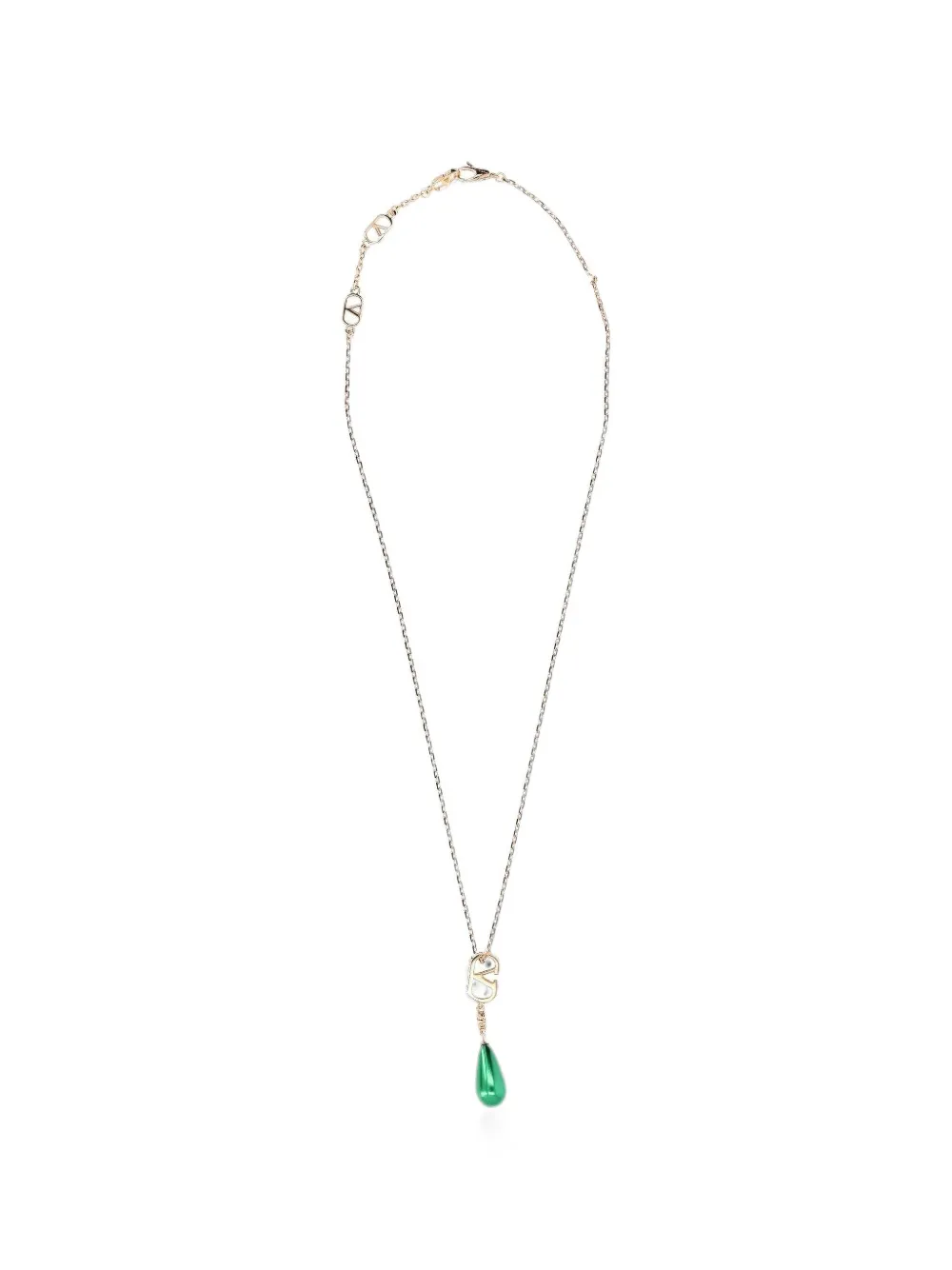 Valentino Garavani VLogo Signature strass necklace - Oro