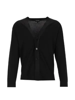 Ann Demeulemeester V-neck Cardigan | Black | FARFETCH