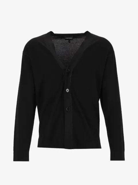Emporio Armani button-up knitted cardigan