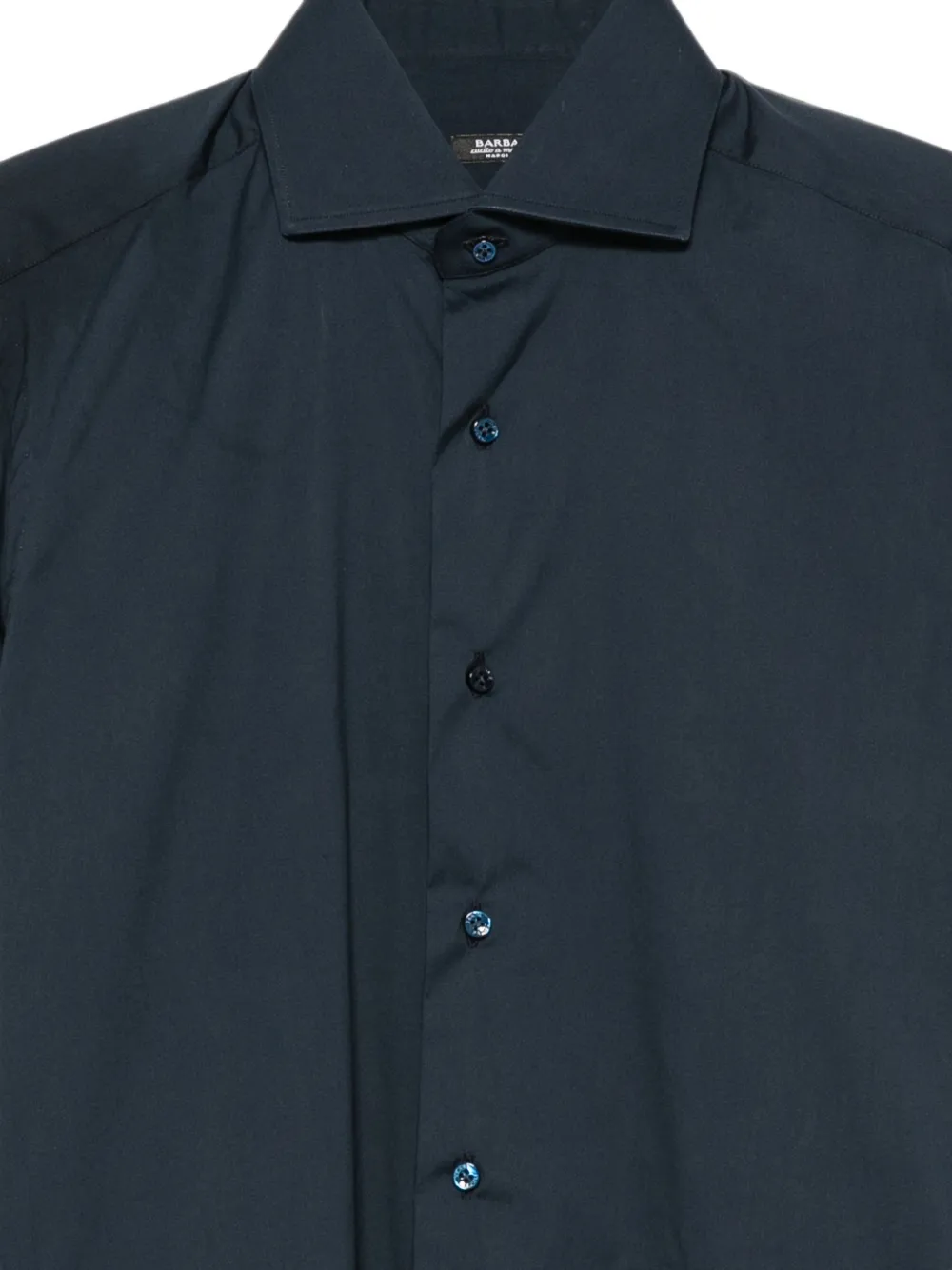 Barba Button-down overhemd met puntkraag Blauw
